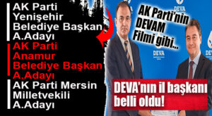 FLAŞ GELİŞME… DEVA PARTİSİ MERSİN İL BAŞKANI AK PARTİLİ CENK CENKÇİMENOĞLU OLDU