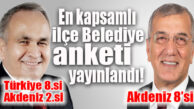 TOLLU TÜRKİYE LİSTESİNE GİRDİ, TARHAN AKDENİZ LİSTESİNDE YER ALDI… İŞTE EN BAŞARILI BÜYÜKŞEHİR İLÇE BELEDİYE BAŞKANLARI ANKETİ!