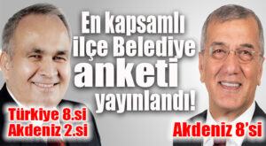 TOLLU TÜRKİYE LİSTESİNE GİRDİ, TARHAN AKDENİZ LİSTESİNDE YER ALDI… İŞTE EN BAŞARILI BÜYÜKŞEHİR İLÇE BELEDİYE BAŞKANLARI ANKETİ!