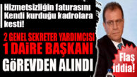 MERSİN BÜYÜKŞEHİR’DE YENİ KADRO DEPREMİ… 2 GENEL SEKRETER YARDIMCISI VE 1 DAİRE BAŞKANI GÖREVDEN ALINDI
