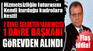MERSİN BÜYÜKŞEHİR’DE YENİ KADRO DEPREMİ… 2 GENEL SEKRETER YARDIMCISI VE 1 DAİRE BAŞKANI GÖREVDEN ALINDI