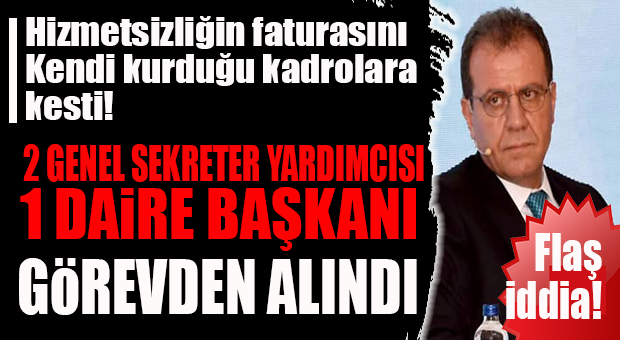 MERSİN BÜYÜKŞEHİR’DE YENİ KADRO DEPREMİ… 2 GENEL SEKRETER YARDIMCISI VE 1 DAİRE BAŞKANI GÖREVDEN ALINDI