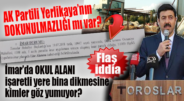 İDDİAYA GEL: KIZKARDEŞİNİN ADINA KAYITLI OKUL YERİ İŞARETLİ YERE KAÇAK BİNA DİKİYOR, KİMSENİN SESİ ÇIKMIYOR!