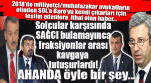 TİPİK SOLCU HAREKETİ: BARO SEÇİMLERİNDE BİLE BİRBİRLERİNE KARŞI SAF TUTTULAR!