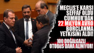 100 DOĞALGAZLI OTOBÜS ALIMI İÇİN SEÇER’E MECLİS’TEN TAM 22 MİLYON AVRO’LUK BORÇLANMA YETKİSİ…
