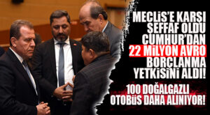 100 DOĞALGAZLI OTOBÜS ALIMI İÇİN SEÇER’E MECLİS’TEN TAM 22 MİLYON AVRO’LUK BORÇLANMA YETKİSİ…