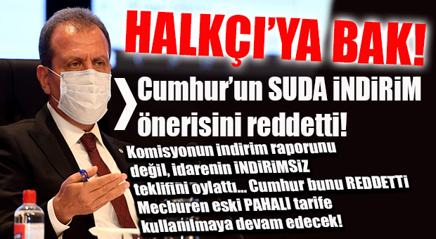 CHP’Lİ SEÇER’E PARA LAZIM… YÜK YİNE VATANDAŞA BİNDİRİLDİ!