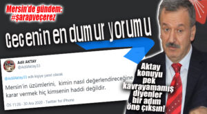 ADİL AKTAY’DAN DUMUR EDEN ŞARAP YORUMU GELDİ: “MERSİN’İN ÜZÜMLERİNİ KİMİN NASIL DEĞERLENDİRECEĞİNE KARAR VERMEK KİMSENİN HADDİ DEĞİLDİR!”