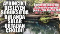 AYDINCIK’I BESLEYEN SOĞUKSU ÇEKİLDİ! VANALAR TEDBİR AMAÇLI KISILDI, YÜKSEK YERLERE SU VERİLMİYOR!
