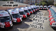 HEDİYE DEDİĞİN BÖYLE OLUR… SAĞLIK BAKANLIĞI MERSİN’E 24 ADET YENİ AMBULANS GÖNDERDİ