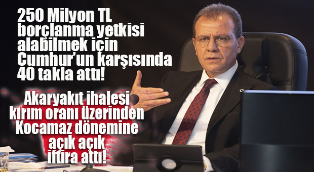 CHP’Lİ SEÇER 250 MİLYON TL BORÇLANMA YETKİSİ ALABİLMEK İÇİN KOCAMAZ DÖNEMİNE İFTİRA ATTI!