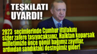 CUMHURBAŞKANI ERDOĞAN: “MERSİN’DE SALONU GÖRÜYORUM İFTİHAR EDİYORUM!”