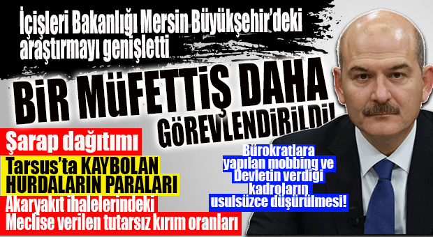 BOMBA HABER… BÜYÜKŞEHİR’E BİR MÜLKİYE MÜFETTİŞİ DAHA GÖREVLENDİRİLDİ