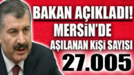 AŞILAMADA SON DURUM: MERSİN’DE 27 BİN KİŞİ AŞILANDI!