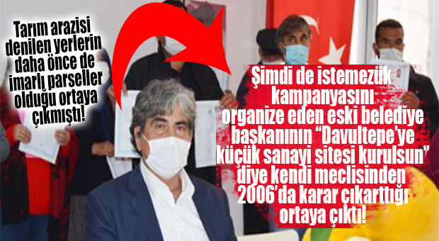 “DAVULTEPE’YE SANAYİ SİTESİ İSTİYORUZ” DİYE MECLİS’TEN DÖNEMİN BELEDİYE BAŞKANI VE “İSTEMEZÜKÇÜLERİN” ORGANİZATÖRÜ AHMET ERŞAHİN KARAR ÇIKARTMIŞ İYİ Mİ?