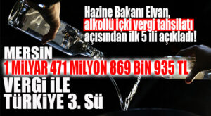 HAZİNE BAKANI ELVAN AÇIKLADI: “MERSİN 3. SIRADA!”