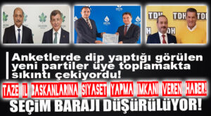 HADİ HAYIRLISI BAKALIM: ANKETLERDE ÇAKILAN, MERSİN’DEKİ YENİ PARTİLERE UMUT VEREN HABER!