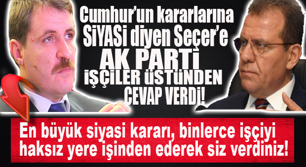 CHP’Lİ SEÇER’E AK PARTİLİ ÖZTURAN’DAN YANIT: “BU KENTTE EN BÜYÜK SİYASİ KARARI SİZ VERDİNİZ!”