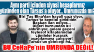 CHP’Lİ MECLİS ÜYESİ, CHP’Lİ TARSUS BELEDİYE BAŞKANININ HİZMETLERİNDEN MEMNUN DEĞİLMİŞ! VATANDAŞ NE YAPSIN!