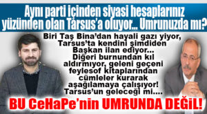 CHP’Lİ MECLİS ÜYESİ, CHP’Lİ TARSUS BELEDİYE BAŞKANININ HİZMETLERİNDEN MEMNUN DEĞİLMİŞ! VATANDAŞ NE YAPSIN!