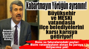 ANAMUR BELEDİYE BAŞKANI KILINÇ’TAN CHP’Lİ BÜYÜKŞEHİR’E VE MESKİ’YE ŞOK: “BİZİ VATANDAŞLA KARŞI KARŞIYA GETİRMEYE ÇALIŞIYORLAR!”