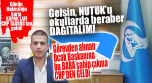 BU SAĞLAM KAPAK BİRİLERİNE YETER: “GELSİN OKULLARDA NUTUK’U BERABER DAĞITALIM!” GÖREVDEN ALINAN ÜLKÜ OCAK BAŞKANINA CHP’DEN AÇIK DESTEK!