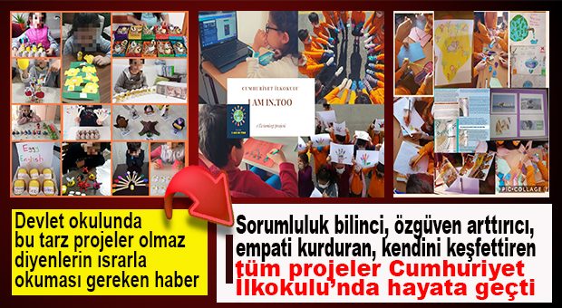 CUMHURİYET İLKOKULU ‘eTwinning Projeleri’ ile ÇOCUKLARI “HER YÖNÜYLE” EĞİTİYOR