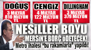 İNAT UĞRUNA BU RAKAMLARIN HAVADA UÇUŞTUĞU METRO İHALESİNİ CHP’Lİ YÖNETİM YAPTI! ALLAH SONUMUZU HAYRETSİN!