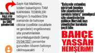 SİTE YÖNETİMLERİNDEN SİTE SAKİNLERİNE MESAJ ATILMAYA BAŞLANDI: “BAHÇE YASSAH!”