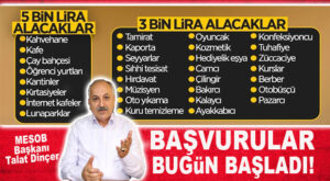 ESNAFIN GÖZÜ KULAĞI BU HABERDE… ESNAFA HİBE DESTEĞİ BAŞVURULARI BUGÜN BAŞLADI!
