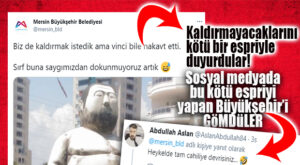 MERSİN’İ MADARA EDEN HEYKEL YETMEDİ, DAHA BETERİNİ BÜYÜKŞEHİR YAPTI: “BÖYLE KÖTÜ ESPRİ Mİ OLUR?”