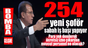 HANİ PERSONELE BÜTÇE YOKTU!! 254 YENİ ŞOFÖR BÜYÜKŞEHİR’DE YARIN SABAH İŞ BAŞI YAPACAK…