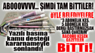 ABOOOVV… BASILI MEDYA ŞİMDİ BİTTİ! KAMU KURUMLARI ELİNİ RESMEN ÇEKTİ!
