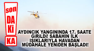 SON DAKİKA… AYDINCIK’TAKİ YANGINDA 17. SAAT OLDU, MÜCADELE SABAH TEKRARDAN BAŞLADI!