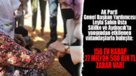 YANGININ MERSİN’E VERDİĞİ ZARAR AÇIKLANDI: 27 MİLYON 500 BİN TL