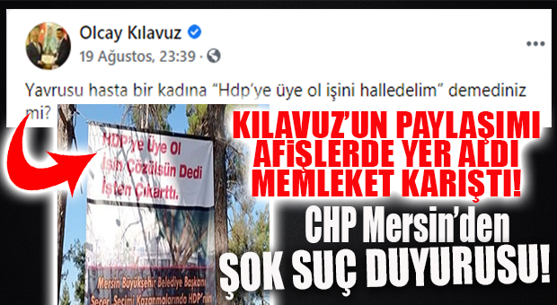 KAVGA BÜYÜYOR: CHP MERSİN’DEN ŞOK SUÇ DUYURUSU!