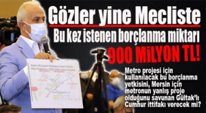 CUMHUR, CHP’Lİ SEÇER’E METRO İÇİN 900 MİLYON TL KREDİ KULLANMA YETKİSİ VERECEK Mİ? GÖZLER MECLİS’TE…
