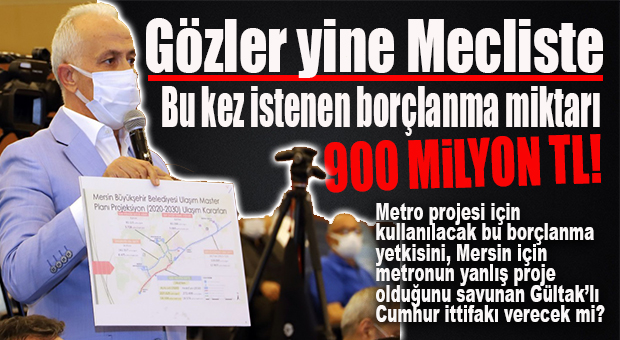 CUMHUR, CHP’Lİ SEÇER’E METRO İÇİN 900 MİLYON TL KREDİ KULLANMA YETKİSİ VERECEK Mİ? GÖZLER MECLİS’TE…