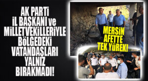 MERSİN TEK YÜREK: AK PARTİ MERSİN MİLLETVEKİLLERİ YANGIN BÖLGESİNDE!
