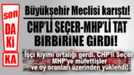 SON DAKİKA… İŞÇİ KIYIMI CHP’Lİ SEÇER VE MHP’Lİ MAHMUT TAT’I KAPIŞTIRDI!