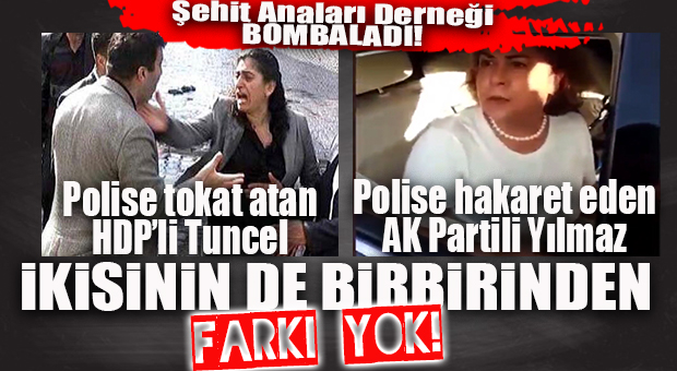 ŞEHİT ANALARI DERNEĞİ BOMBALADI: “HA HDP’Lİ TUNCEL HA AK PARTİLİ YILMAZ!”