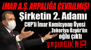İMAR A.Ş’Yİ ARPALIĞA ÇEVİRMİŞLER! CHP’Lİ İMAR KOMİSYONU ÜYESİNİN OĞLU BİLE GENEL MÜDÜR YARDIMCISI OLMUŞ İYİ Mİ?!