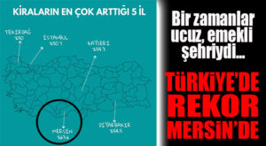 TÜRKİYE’DE REKOR KİRA ARTIŞI MERSİN’DE: TAM % 63,6!