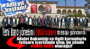 ÖNCÜ BARO DEYİP, HER EYLEMDE ÖNDE OLANLARA YENİ YÖNETİMDEN ADLİ YIL AÇILIŞINDA MESAJ: “ÖRNEK BARO OLACAĞIZ!”