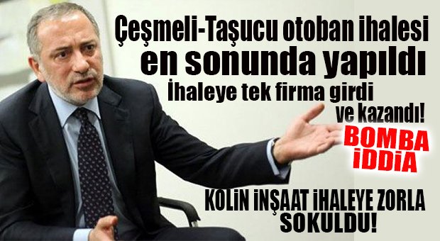ÇEŞMELİ-TAŞUCU OTOBAN İHALESİ TAMAMLANDI! KAZANAN FİRMA İHALEYE ZORLA MI KATILDI? BOMBA ÖTESİ İDDİA…