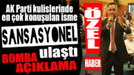 ÖZEL AÇIKLAMA: AK PARTİLİ EKMEKÇİ SANSASYONEL’E KONUŞTU