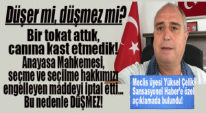 ÇELİK’TEN CEVAP GELDİ: “ALDIĞIM CEZA SEÇME VE SEÇİLME HAKKIMI ELİMDEN ALMAZ!”