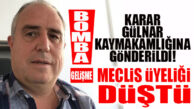 BOMBA GELİŞME… YÜKSEL ÇELİK’İN BÜYÜKŞEHİR MECLİS ÜYELİĞİ DÜŞTÜ!