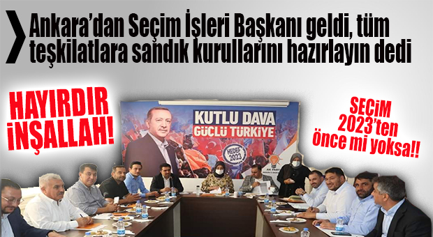 YOKSA 2023‘TEN ÖNCE Mİ SEÇİM VAR? AK PARTİ MERSİN’DE “TAM KADRO” SEÇİM HAZIRLIK TOPLANTISI