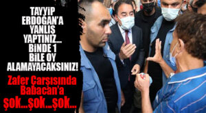 MERSİN’DE ALİ BABACAN’A ŞOK: “TAYYİP ERDOĞAN’A YANLIŞ YAPTINIZ!”
